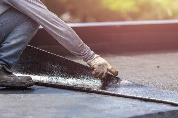 Professional Interior Drainage System technician working in Middleport, NY